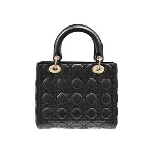 Dior Christian Medium   Cannage Lady Black